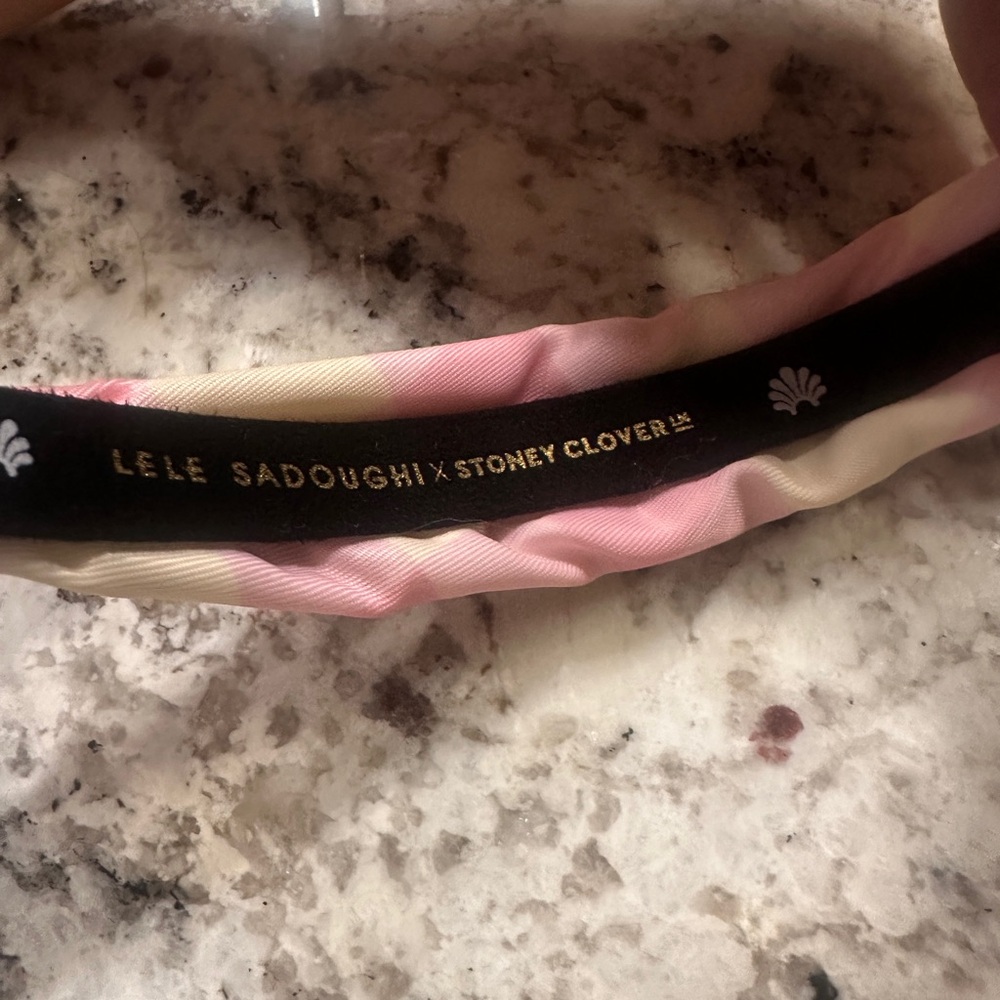 Lele Sadoughi X Stoney Clover Lane WATERMELON KIDS HEART CRYSTAL HEADBAND - Picture 3 of 6